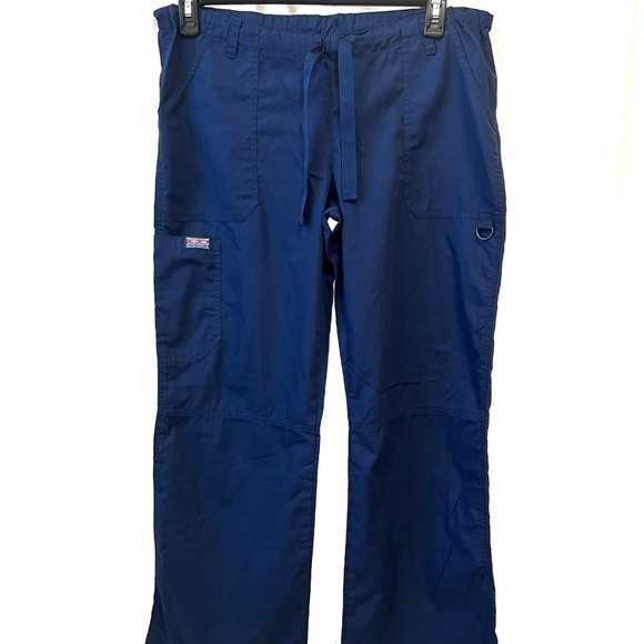 Cherokee Workwear Women's 4 Pocket Low Rise Drawstring Cargo Scrub Pants - Picture 1 of 16